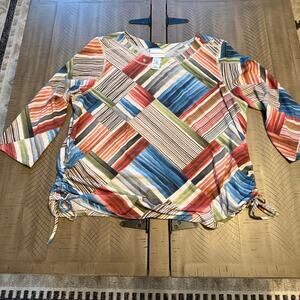 Alfred Dunner Large Multi-Color Top - Excellent Cond.